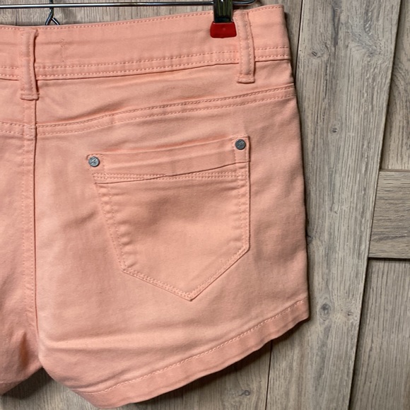 ROX Denim Stretch 2.5 INCH SHORT sz9 Bright Coral 🪸 Peach very Stretch blend - Picture 9 of 13